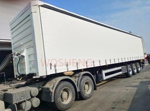 40ft 45ft PVC zijkant gordijn Semi-trailer 3 As Wit gordijn-Sider Glijdende Truck Trailers