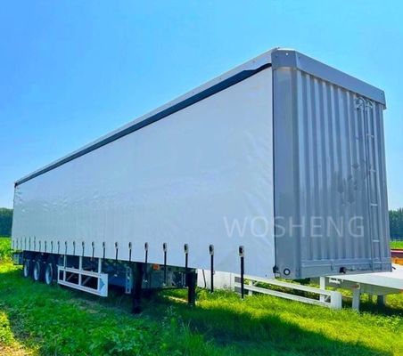 40ft 45ft PVC zijkant gordijn Semi-trailer 3 As Wit gordijn-Sider Glijdende Truck Trailers