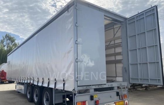 40ft 45ft PVC zijkant gordijn Semi-trailer 3 As Wit gordijn-Sider Glijdende Truck Trailers