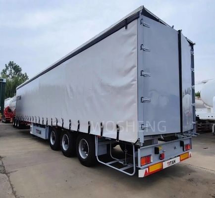 40ft 45ft PVC zijkant gordijn Semi-trailer 3 As Wit gordijn-Sider Glijdende Truck Trailers
