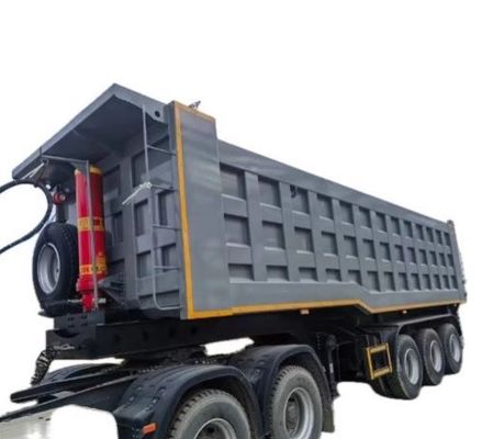 Aanpasbare 3 assen Hydraulische achterste dumptrailer voor het transport van zandsteen