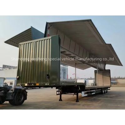 Verwijderingssysteem Mechanische/luchtverwijderingsopenstaande vleugel-trailer voor opleggers voor halftrucks