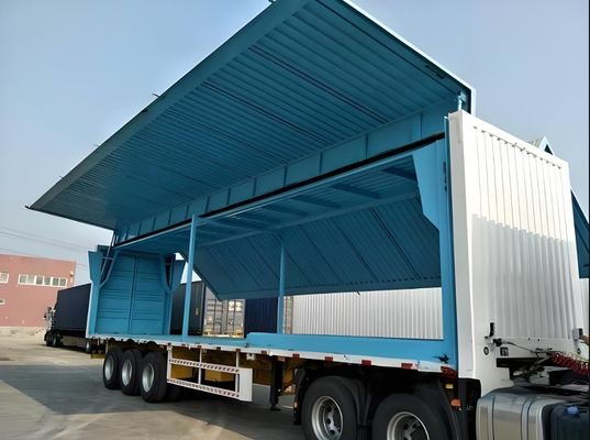 Verwijderingssysteem Mechanische/luchtverwijderingsopenstaande vleugel-trailer voor opleggers voor halftrucks