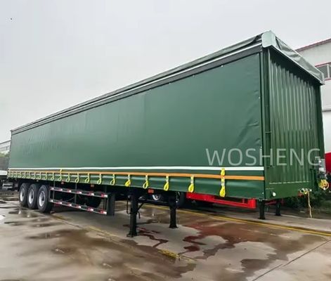 BPW/FUWA As 3 Assen 40ft 45ft PVC gordijn-zijdes semi-trailer met zijgordijn