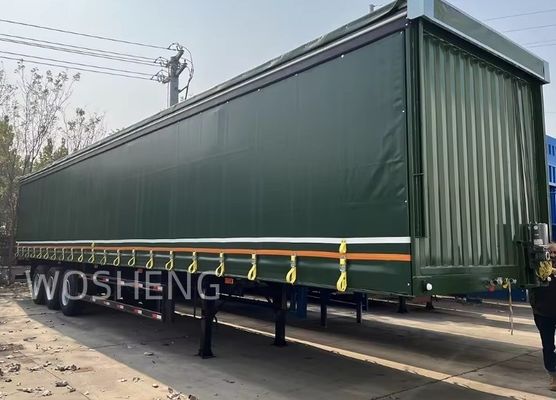 BPW/FUWA As 3 Assen 40ft 45ft PVC gordijn-zijdes semi-trailer met zijgordijn