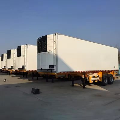Q345B T700 Materiaal zware lading 45ft koelwagen met Reefer-aandrijving