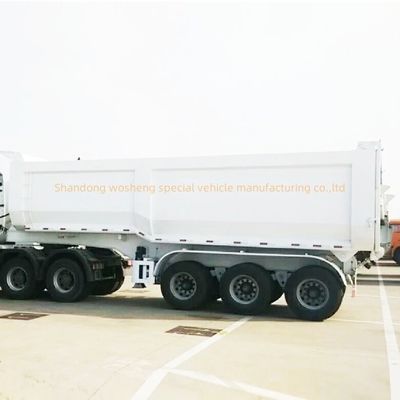 11000x2500x3700mm Aanpasbare Wosheng Semi Trailers Tipper Semi Trucks Tipping Trailers