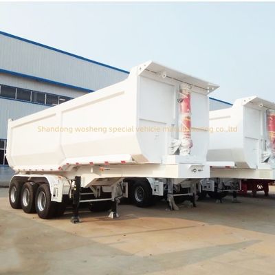 11000x2500x3700mm Aanpasbare Wosheng Semi Trailers Tipper Semi Trucks Tipping Trailers