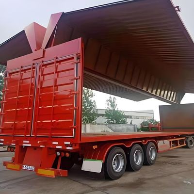 Reifen 12R22.5 12 eenheden Steel Logistics Semi-trailer met open vleugelspanning