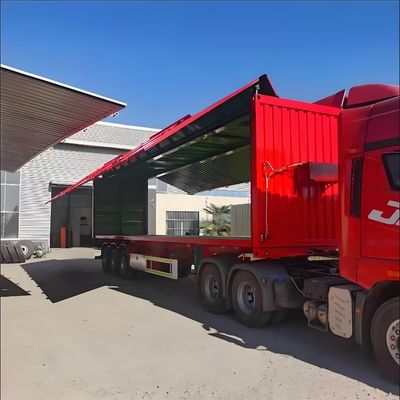 Semi-trailer met vleugelspanning Van Semi-trailer op verzoek van de klant en op maat
