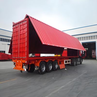 Semi-trailer met vleugelspanning Van Semi-trailer op verzoek van de klant en op maat