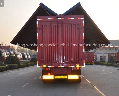 Semi-trailer met vleugelspanning Van Semi-trailer op verzoek van de klant en op maat