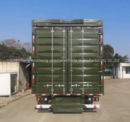 3-assige semi-trailer met 13600x2600x4000mm aanpasbare vleugelspanning Opening Wing Van Box