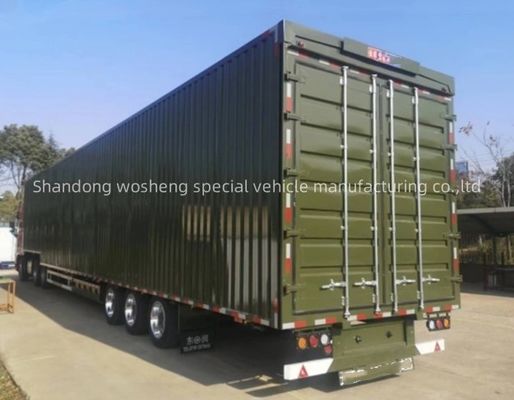 3-assige semi-trailer met 13600x2600x4000mm aanpasbare vleugelspanning Opening Wing Van Box