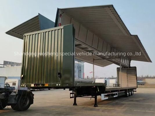 3 Assen Zijdekant Vleugel Open Vleugel Van Semi-trailer Aanpasbaar op verzoek van de klant