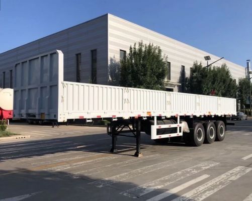 12400X2500X3650mm Maximaal nuttige lading 40-80 ton zijwandhalve aanhangwagen voor vrachtvervoer