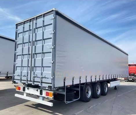 Aanpasbaar 53 ft Tarpaulin Side Curtain Container Semi-trailer voor dranken en groenten