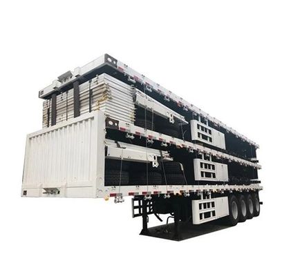 30t 40t bulk droge lading zijdrop zijwand half aanhangwagen voor vrachtwagen Wabco remsysteem