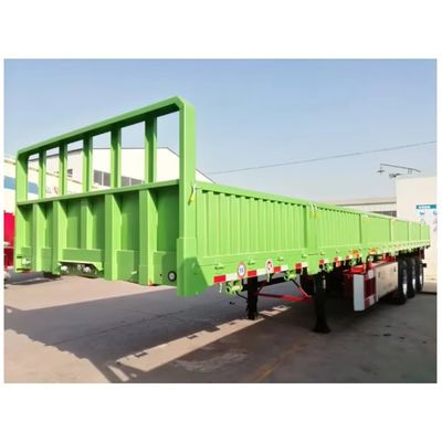 Semi-trailer 3 as 40 ton 60 ton Drop Side Wall Sidewall Cargo Transport Truck Trailer