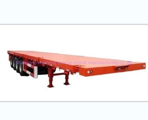 Hoogte van de hoofdbalk 0,5 m 3 Achs platgelegen halfrol voor het vervoer van containers van 20 ft 40 ft