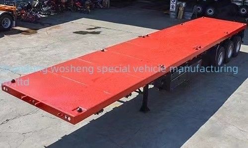 Hoogte van de hoofdbalk 0,5 m 3 Achs platgelegen halfrol voor het vervoer van containers van 20 ft 40 ft