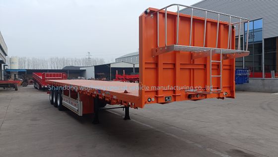 Hoogte van de hoofdbalk 0,5 m 3 Achs platgelegen halfrol voor het vervoer van containers van 20 ft 40 ft