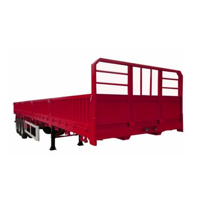 80tons zijdewand open vracht semi-truck aanhangwagen met 2&quot; 50mm of3.5&quot; 90mm JOST king pin