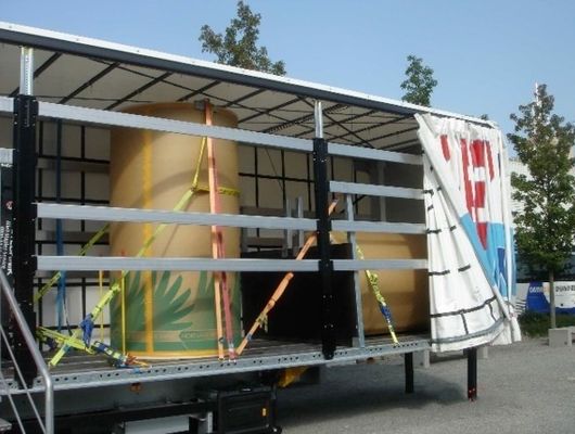 Aanpasbaar 3 assen 40ft 45ft gordijn zijkant Tarpaulin Semi trailer voor van Wosheng