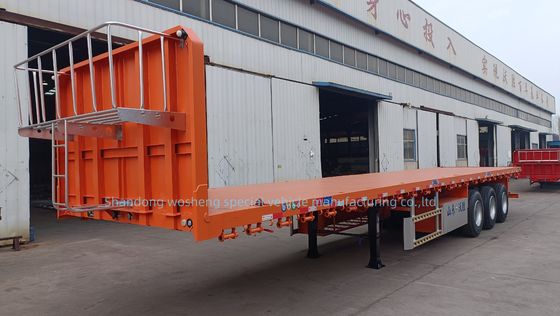 Hoogte van de hoofdbalk 0,5 m 3 Achs platgelegen halfrol voor het vervoer van containers van 20 ft 40 ft