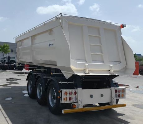 40-80T Hydraulische ophangwagen met achterste dump voor het transport van zandsteen