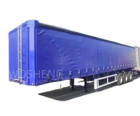 40 45 53 Ft Van Box Glijdend PVC Tarpaulin Side Curtain Semi-trailer 40 Ton Payload