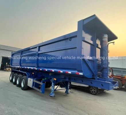 3/4 Assen Wosheng Hydraulische Achterste Dump Semi-trailer Tipper Truck Trailers met Best