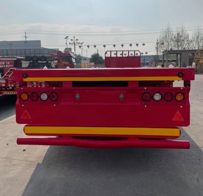3 of 4 assen scheepsvracht en 20ft 40ft container platbed aanhangwagen met 50t maximale lading