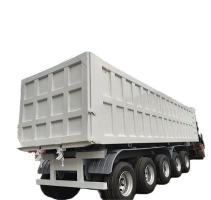 5 Assen Hydraulische Achterste Dump Halve Aanhanger Tipper Halve Truck Tipping Trailers door Wosheng