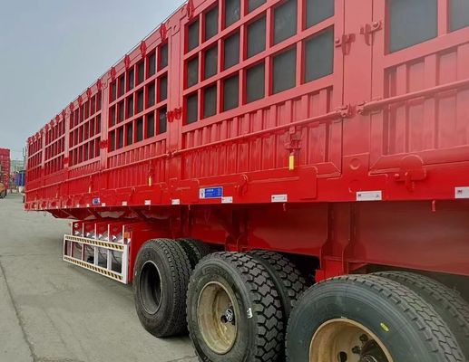 40-100 ton maximale lading 12.00R22.5/11.00R20 banden zijkant dump truck tipper half-trailer
