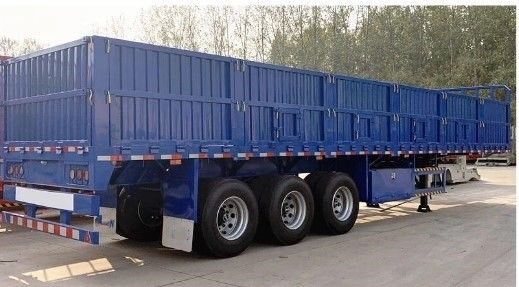 WS Drie-assig goederenvervoer zijplank zijwand half vrachtwagen vrachtwagen voor vrachtwagen