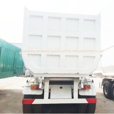 5 Assen Hydraulische Achterste Dump Halve Aanhanger Tipper Halve Truck Tipping Trailers door Wosheng