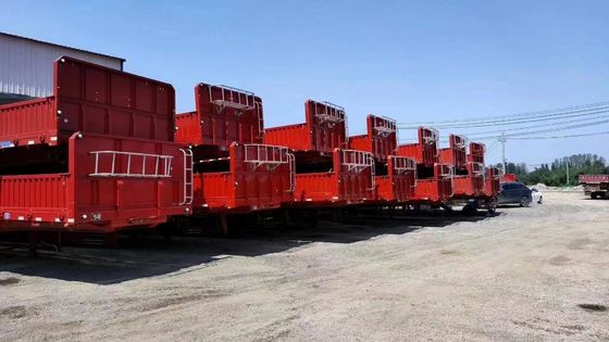 40-100 ton maximale lading 12.00R22.5/11.00R20 banden zijkant dump truck tipper half-trailer