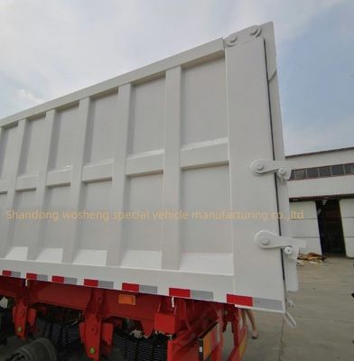 5 Assen Hydraulische Achterste Dump Halve Aanhanger Tipper Halve Truck Tipping Trailers door Wosheng