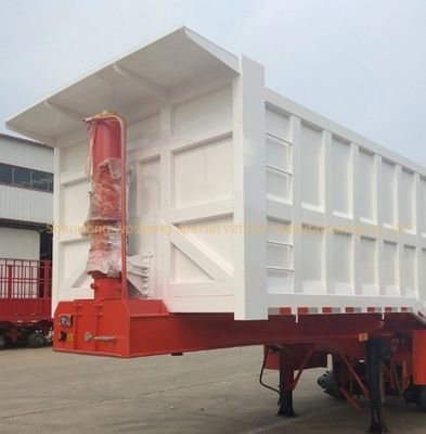 5 Assen Hydraulische Achterste Dump Halve Aanhanger Tipper Halve Truck Tipping Trailers door Wosheng