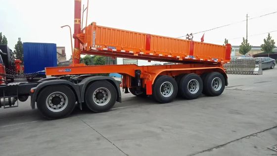 Zware 40 ton 45 kubieke U-type dumptrailer voor het vervoer van zandsteen en graan