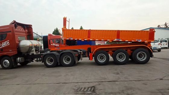 Zware 40 ton 45 kubieke U-type dumptrailer voor het vervoer van zandsteen en graan