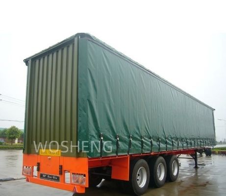 3 assen 40ft 45ft wit gordijn zijdelingse glijdende vrachtwagen Semi-trailer voor vrachtwagen trailer
