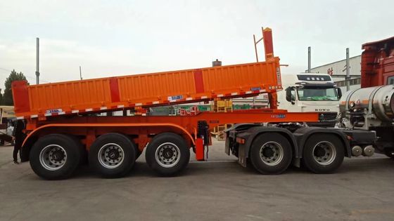 Zware 40 ton 45 kubieke U-type dumptrailer voor het vervoer van zandsteen en graan