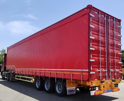 3 assen 40ft 45ft wit gordijn zijdelingse glijdende vrachtwagen Semi-trailer voor vrachtwagen trailer