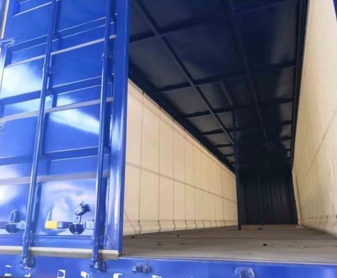 Verzoek van de klant 40ft gordijn zijkant container half-trailer met ODM staal 3 as