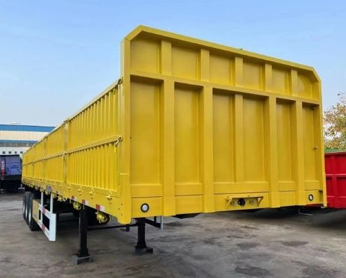 3 Assen Bulk- en containervervoer Staal zijwandhalve aanhangwagen voor vrachtwagens
