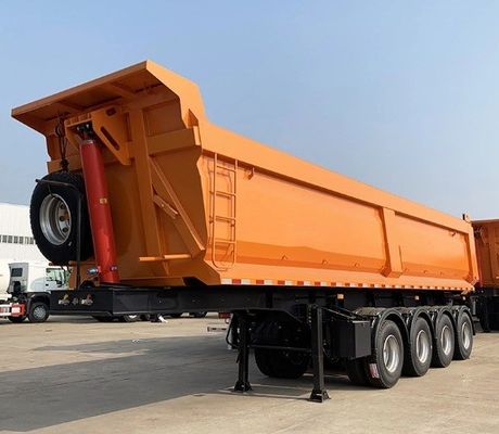 WS Verkoop 50 ton tipper aanhangwagen met as van 13/16 ton en landingsgestel voor zware voertuigen van 28 ton