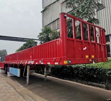 Mechanische ophanging Semi-trailer Side Wall Truck Trailer met 12.00R22.5 banden