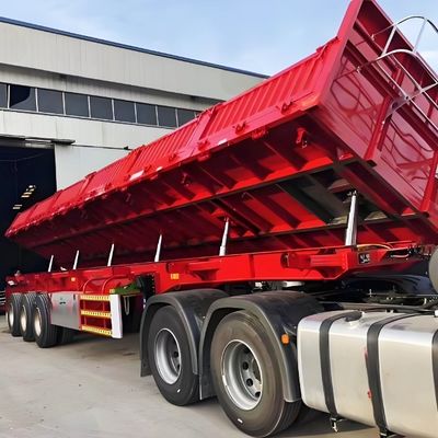 Loftspring en hoofdbalk 13 m zijdump halve aanhangwagen voor het vervoer van tarwe